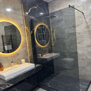 Душова перегоротка з графітового скла